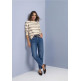 femme ltd qr_cosy striped sweater u- 37931