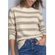 femme ltd qr_cosy striped sweater u- 37931