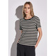 t-shirt femme street ltd qr summer yds stripe knit