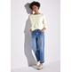 chemise femme street knit look shirt 3/4 sleeves