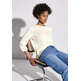 chemise femme street knit look shirt 3/4 sleeves