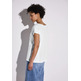 t-shirt femme street shirt w.gathering at shoulder