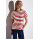 t-shirt femme street stripe structure shirt