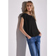 t-shirt femme street shirt w.deco neckline tape
