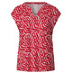 t-shirt femme street printed shirt w.button panel