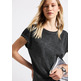 t-shirt femme  street washed shirt w.metal rivets