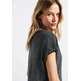 t-shirt femme  street washed shirt w.metal rivets