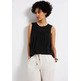 chemise femme street mat-mix top w.ajour yoke