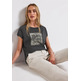 t-shirt femme street washed shirt w.stud wording