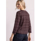 femme printed maillot shirt w.split n 37820
