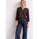 femme printed maillot shirt w.split n 37820