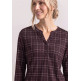 femme printed maillot shirt w.split n 37820