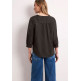 femme sol_splitneck tunic blouse uni 17276