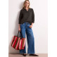 femme sol_splitneck tunic blouse uni 17276