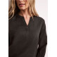 femme sol_splitneck tunic blouse uni 17276