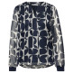 chemise femme  street chiffon tunic blouse w tape de