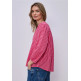 femme vichy buttoned roundneck blous 27504