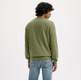 sweat-shirt homme  levi's the original hm crew moss oliv
