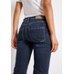 jeans femme  street style qr bootcut,hw,dark blue