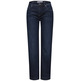 jeans femme  street qr style straight leg,mw,dark