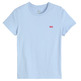 t-shirt femme  levi's perfect tee chambray blue cott
