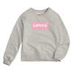 sweat-shirt fille  levis kids 60% cotton, 40% polyester lvg key item logo crew