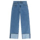 jeans fille  levi's lvg wide leg jeans w/roll-cuff