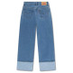 jeans fille  levi's lvg wide leg jeans w/roll-cuff
