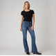 jeans femme  levi's 726 hr flare blue wave mid