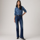 jeans femme  levi's 726 hr flare true blue dark