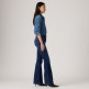 jeans femme  levi's 726 hr flare true blue dark
