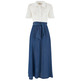 robe femme  yes zee abito donna chemisier con cint