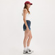 le short femme  levi's rolled 80s mom shorts dark ind