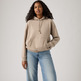 sweat-shirt femme  levi's everyday hoodie taupe gray hea