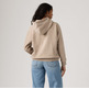 sweat-shirt femme  levi's everyday hoodie taupe gray hea