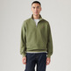 sweat-shirt homme  levi's original hm 1/4 zip moss olive
