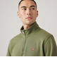 sweat-shirt homme  levi's original hm 1/4 zip moss olive