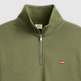 sweat-shirt homme  levi's original hm 1/4 zip moss olive