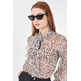 chemise femme yes zee casacca donna m/l con fiocco c