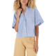 chemise femme  yes zee camicia donna crop, m/c