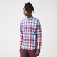 chemise en coton stretch à carreaux homme lacoste