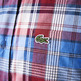 chemise en coton stretch à carreaux homme lacoste