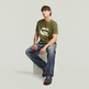 t-shirt homme  g-star spray g logo r t