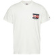 t-shirt homme  th tjm vintage flag signature tee
