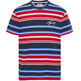 t-shirt homme  th tjm signature stripe tee