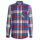 chemise homme  th tjm check flannel shirt