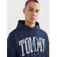 sweat-shirt homme  th tjm reg tartan tommy hoodie