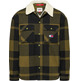 chemise homme  th tjm check sherpa lined overshi