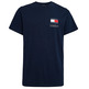 t-shirt homme  th tjm slim essential flag tee ex