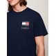 t-shirt homme  th tjm slim essential flag tee ex